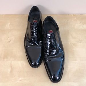 Cole Haan Black Patent Leather Tuxedo Shoes 13